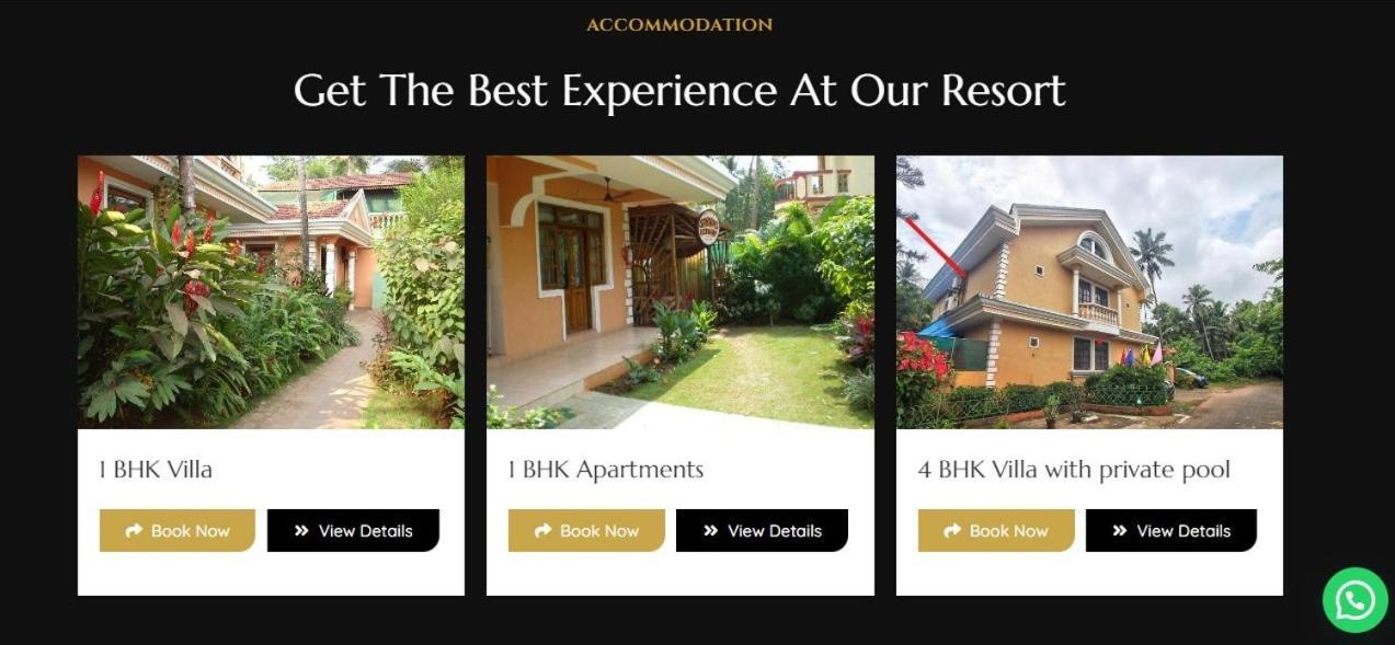 Goa Garden Resort - 5Bhk Villa With Private Pool, 4Bhk Villa, 1Bhk Villa At South Goa Colva Exterior foto